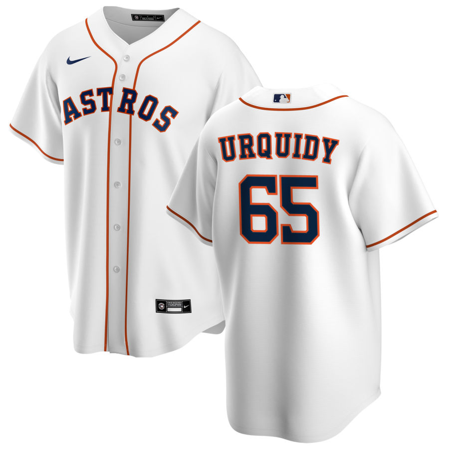 Nike Men #65 Jose Urquidy Houston Astros Baseball Jerseys Sale-White
